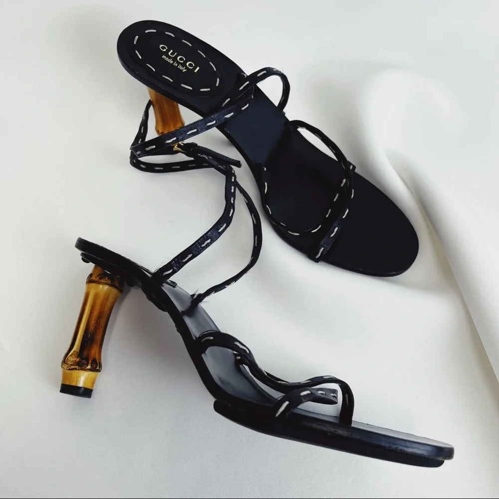 靴 Vintage Gucci Bamboo Heel Sandals 36 1/2 Gucci | Shoes | Iso Gucci X Tom Ford Bamboo Heels Sandals | Poshmark